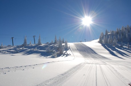 Ruhige Lage an der Piste